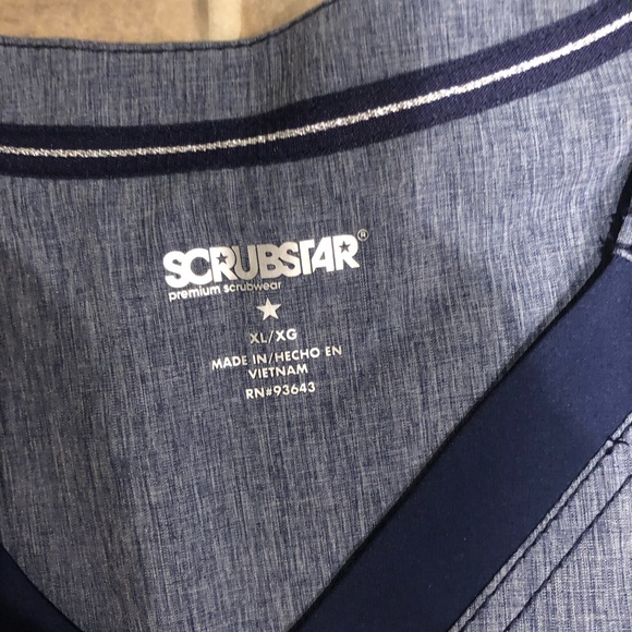 BRAND NEW NEVER WORN SCRUB TOPS, XL - Picture 3 of 5